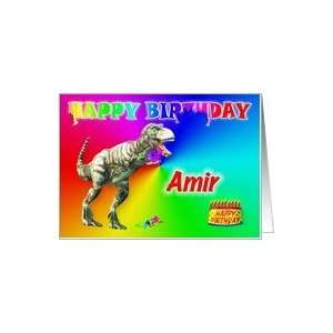  Amir, T rex Birthday Card Eater Card Health & Personal 