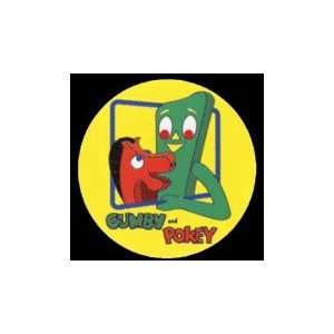  Gumby & Pokey In Frame Button GB935 Toys & Games