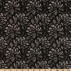   Mesh Floral Black/White Fabric By The Yard Arts, Crafts & Sewing
