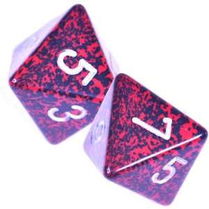  sided Polyhedral Dice in Organza Pouch   Silver Volcano Toys & Games