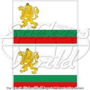 BULGARIA Bulgarian NAVAL ENSIGN Flag 4 (100mm) Vinyl Bumper Stickers 