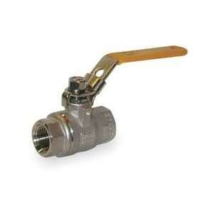 Industrial Grade 1WMZ7 Ball Valve, Two Piece, 1 1/2 In, 316 SS  