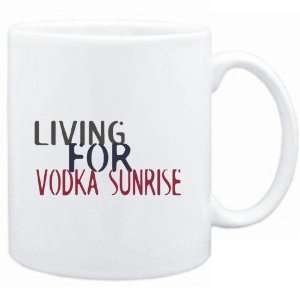  Mug White  living for Vodka Sunrise  Drinks