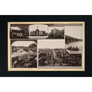  1897 Great Falls Potomac Aqueduct Bridge Washington DC 