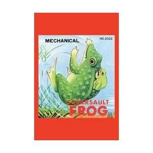  Mechanical Somersault Frog 28x42 Giclee on Canvas