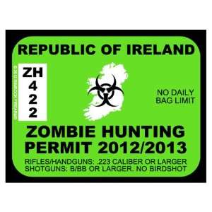  Republic of Ireland Zombie Hunting Permit 2012 (Bumper 