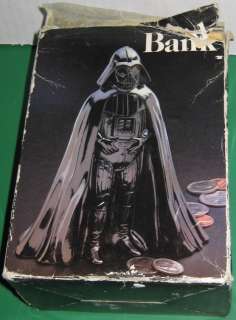 1981 Silverplated Darth Vader Metal Bank Boxed Leonard  