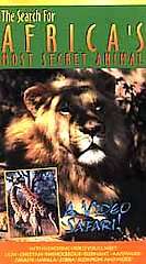Search for Africas Most Secret Animal VHS, 2000 082554170019  
