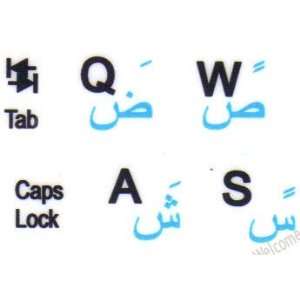  Arabic English netbook keyboard stickers white background 