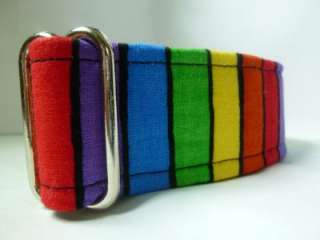 Martingale Greyhound Dog Collar 1.5 L ~Rainbow~  