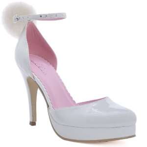 Lets Party By Ellie Shoes Cottontail Bunny (White) Adult Shoes / White 
