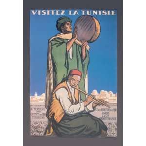  Visitez La Tunisie Visit Tunisia 12x18 Giclee on canvas 