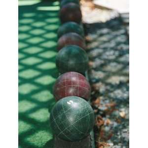  Wooden Balls That are Bowled in the Italian Game of Bocce 