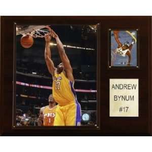  Los Angeles Lakers Andrew Bynum 12x15 Player Plaque 