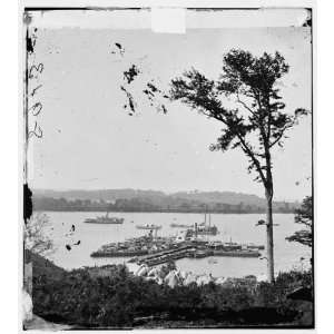  Civil War Reprint Belle Plain Landing, Virginia. View of 