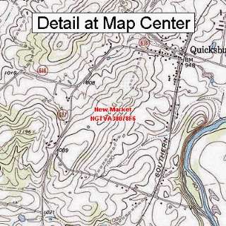   Topographic Quadrangle Map   New Market, Virginia (Folded/Waterproof