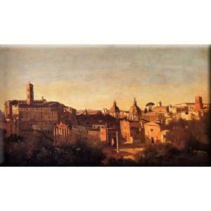  Forum Viewed From The Farnese Gardens 16x9 Streched Canvas 