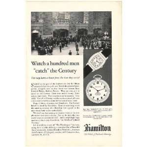  1930 Hamilton Raleigh Farragut Watches Men Catch Century 