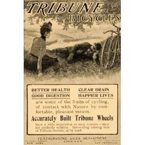   Ad Tribune Bicycles Wheels Featherstone Health   Original Print Ad