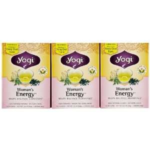 Yogi Tea WomanS Energy, Herbal Supplement, Tea Bags, 16 ct, 3 pk