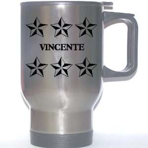  Personal Name Gift   VINCENTE Stainless Steel Mug (black 