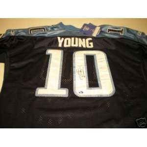  Vince Young Autographed Tennessee Titans Authentic Reebok 
