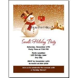  Snowy Night Holiday Party Invitation Health & Personal 