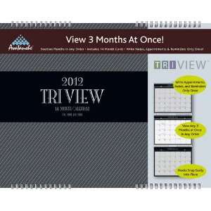  Office Tri View 2012 Deluxe Wall Calendar