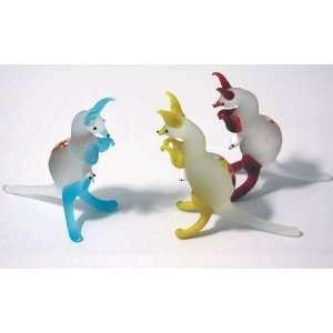   Kangaroo   Hand Blown Glass Figurines   For Animal Lover Toys & Games