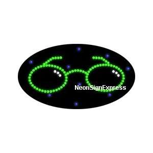  Animated Glasses Logo LED Sign 