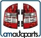 07 10 Jeep Compass Taillights Lamps Taillamps Rear Brake Lights Pair 