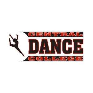 DECAL A CENTRAL COLLEGE DANCE WITH LOGO   6.3 x 2.6 