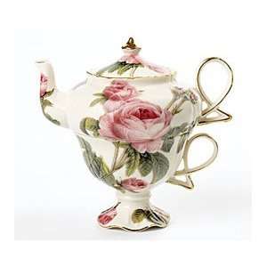  Elegant Romantic Rose Victorian Porcelain Teapot And 