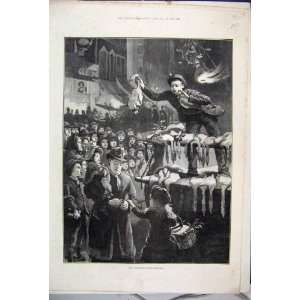   1886 Chiristmas Goose Merchant Sale Victorian Fine Art