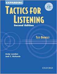 Expanding Tactics for Listening Test Booklet with Audio CD 