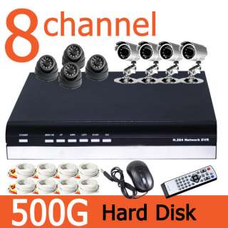   CCTV DVR Cameras Night Vision Security System Network Mobile 500GB BB