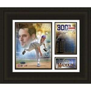 Chicago Cubs Framed Greg Maddux 300 Wins Milestones and Memories 