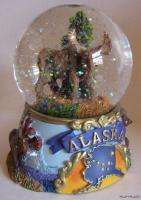 New Alaskan Moose Mountain Snow Globe WaterBall  