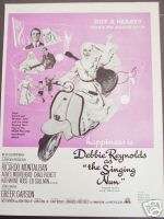 1966 Movie promo ad Debbie Reynolds in THE SINGING NUN Ricardo 