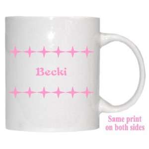  Personalized Name Gift   Becki Mug 