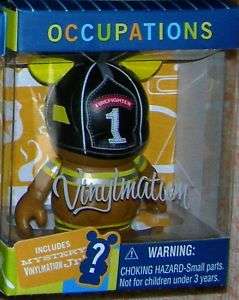 Disney Vinylmation 3 Occupations Fireman Firemen + Jr  
