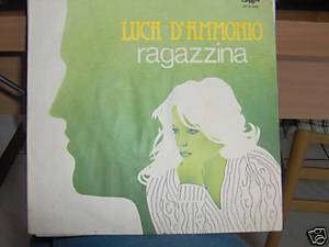 LUCA DAMMONIO RAGAZZINA SOLO COPERTINA  ONLY SLEEVE  