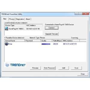  TRENDnet 500 Mbps Powerline AV Ethernet Adapter Kit TPL 