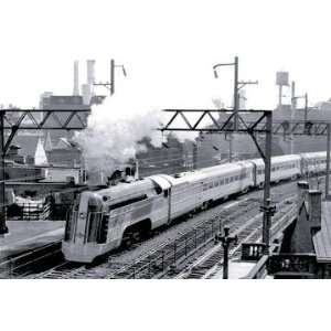  Train Pulling Out Of Station Philadelphia PA 12x18 Giclee 