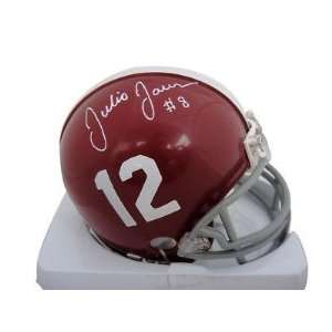  Julio Jones Signed Alabama Crimson Tide Mini Helmet GAI 