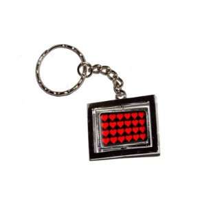  Red Hearts   New Keychain Ring Automotive