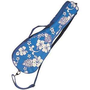  Hawaiian Aloha Ukulele Carrying Bag Blue Floral Print 