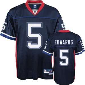  Trent Edwards Reebok NFL Navy Premier Buffalo Bills Jersey 