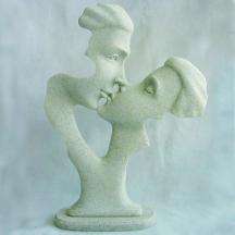 Lovers Statue Sculpture The First Kiss VALENTINE GIFT  