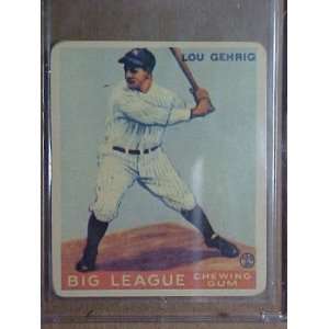 Lou Gehrig 1933 Big League Chew Card # 160  Sports 